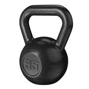 Athletic Works WKB35L 35lb Kettlebell, Casting Iron, Durable Black Hammertone Finish, Black