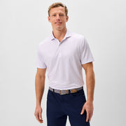 Johnnie-O Men's Pip Floral Performance Jersey Golf Polo, Classic Fit, Lightweight Moisture-Wicking, UPF 50 Sun Protection, Viola Purple, Large