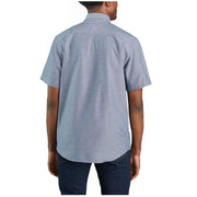 Carhartt Loose-Fit Midweight Chambray Button-Front Short-Sleeve Shirt for Men - Denim Blue Chambray - L
