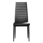 Zimtown Modern Dining Chairs Dining Room Black 6 Pcs