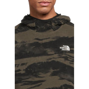 The North Face Glacier Fleece Pullover Hoodie-Print, Sustainable 100% Recycled Polyester, New Taupe Green Edge, Regular Fit, XX-Large, NF0A8D10D4O