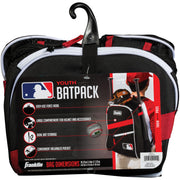 Franklin Sports Baseball Backpack Bag - MLB Batpack - Red/Black