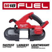 Milwaukee M18 FUEL 18-Volt Lithium-Ion Brushless Cordless Compact Bandsaw