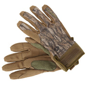 Banded Soft Shell Blind Fishing Gloves, Waterproof, Cowhide Reinforced, Adjustable Elastic Wrist Cuff, Bottomland, X-Large B1070007
