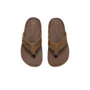Reef Phantom Lux Men's Sandals, Toffee Leather, Phantom Foam Cushioning, Memory Foam Strap, Rubber Outsole, Size 9 D, CJ8552