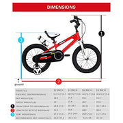 12 in. Wheels Freestyle BMX Kid's Bike, Boy's Bikes and Girl's Bikes with Training Wheel