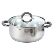 Cook N Home 02410 12 Piece Stainless Steel Cookware Set, Silver