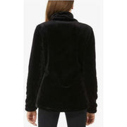 32 Degrees Women's Plush Faux Fur Full Zip Jacket, Black, XL, Relaxed Fit, 11590