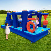 Hapcap Obstacle BO2 Inflatable Obstacle Course Bounce House, with Slide for Big Kids, Boxing