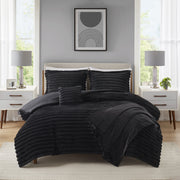Mainstays MS8544409622-41 5-Piece Black Cozy Plush Comforter Set, King