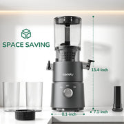 Canoly C03 Cold Press Juicer, 200W, Black