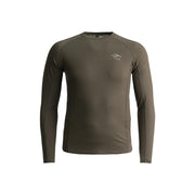 TUO Gear Kinetic Merino 150 Base Layer Long Sleeve Crew Shirt, Deadfall Brown, Large, Moisture-Wicking, Odor Resistant, Durable Comfort, 9010113