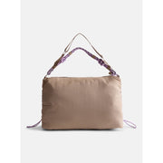 No Boundaries Women's Large Nylon Tote Shoulder Bag with Paracord and Adjustable Crossbody Straps, Tan