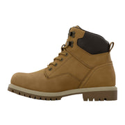 Lugz Mens Bond Round Toe 6-Inch Chukka Boot, Beige Synthetic Nubuck, Lace-Up, Slip-Resistant, Medium Width, MBONDGD-2706