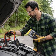 Stanley FatMax 1800 Peak Amp Lithium Jump Starter with 120 PSI Air Compressor, USB Power Bank, Yellow, 1800A