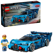 LEGO Speed Champions Bugatti Vision Gran Turismo Hyper Sports Car Building Set, 284 Pieces, Multicolor, Ages 9+, 6588744