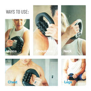 TRAKK Sport Electric Rolling Massager, Cordless, Adjustable 2-Speed, Black, Ergonomic Circular Design