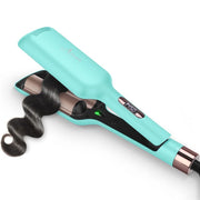Aima Beauty 2 Barrel Hair Crimper, Light Green