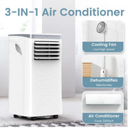 Kndko 8000 BTU Portable Air Conditioner Automatic, white