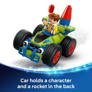 LEGO Disney Pixar Toy Story Celebration Train and RC Car Building Set, 206 Pieces, Ages 4+, Includes Woody Jessie Bo Peep Buzz Lightyear, Model 43264
