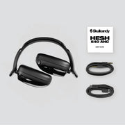 Skullcandy Hesh 540 ANC Wireless Over-Ear Headphones, Active Noise Cancelling, THX Spatial Audio, Up to 65 Hours Battery, Bone White, S6HAW-T001