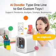 AOSEED X-Maker Joy 3D Printer for Kids, Fully Assembled, Auto Leveling, Wireless Smart App Control, 0.05mm Precision, 250mm/s Speed, Enclosed Print Chamber, 1500+ Preloaded Models, US202506042
