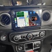 Eforcase Android 13 Car Stereo Radio GPS with 9 Inch HD Touchscreen, 2GB RAM, 32GB Storage, Wireless and Wired Carplay, Android Auto, Backup Camera Support for Jeep Wrangler 2018-2019