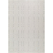 My Texas House Mari Outdoor Rug, 5 x 7 ft, Polypropylene, UV Resistant, Farmhouse Plaid, Natural Off-White
