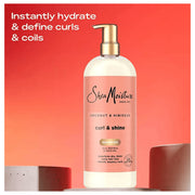Shea Moisture Coconut Hibiscus Curl & Shine Shampoo, Sulfate-Free, 34 fl oz, 990369425