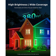 Yinghao 4 Pack 50W LED Flood Lights, 16 Multicolor Options, Remote Controlled, Waterproof, Indoor Outdoor Up Lighting