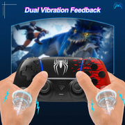 SIXGOLDHUA Wireless Game Controller, Bluetooth 5.0, Dual Vibration, 6-Axis Gyro, 1500mAh Battery, Compatible with PS5 Pro, PS5 Slim, PC