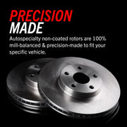 Power Stop KOE3054 Front Stock Replacement Brake Pad and Rotor Kit KOE3054 Fits 2018 Toyota RAV4