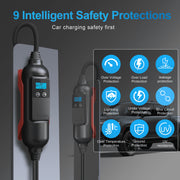 H KHONS Level 2 Electric Vehicle Charger, 32 Amp, 240V, Portable with 16 ft Cable, NEMA 14-50 Plug, App Controlled G2Y-T1-32A-16FT