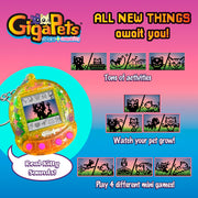 Top Secret Toys GigaPets StarCat CompuKitty Virtual Interactive Pet Keychain, Dual Pets, Classic and Magic Edition, Kids 5 and Up, 1108
