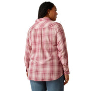 Ariat Billie Jean Women's Long Sleeve Button-Down Shirt, Delilah Plaid, 2XL, 100% Cotton, 10055217