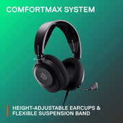 SteelSeries 61606 Arctis Nova 1 Multi-System Gaming Headset, Hi-Fi Drivers, Comfort Design, Ultra Lightweight, Noise-Cancelling Mic, for PC, PS5/PS4, Switch, Xbox (Black)