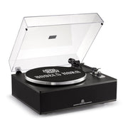 Angels Horn H019-BK Bluetooth Turntable Hi-Fi Vinyl Record Player with Built-In 4 Stereo Speakers, Natural Wood Finish