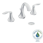 MOEN T6420 Eva 8 in. Widespread 2-Handle High-Arc Bathroom Faucet Trim Kit in Chrome