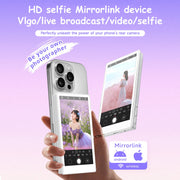 Pulaim Vlog Selfie Monitor Screen, Magnetic Wireless Rear Camera Monitor, 4K 60FPS, Bluetooth Remote, Type-C Connection, White