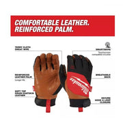Milwaukee 48-73-0023 X-Large Goatskin Leather Performance Work Gloves