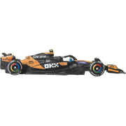 Mattel Hot Wheels Premium Formula 1 Race Car, 2025 McLaren Team #4 Lando Norris, 1:64 Scale, Metal Body, Real Riders Tires JKD88