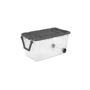 Sterilite 14683V02 151L Wheeled Industrial Tote - Flat Gray