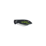MADI OneFlip Lineman Pocket Knife, Hawkbill Curved Stainless Steel Blade, One-Hand Opening, Lockback, Reversible Belt Clip, PTOLK-1P