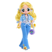 L.O.L. Surprise OMG The Powerpuff Girls Doll, Bubbles, Articulated Fashion Figure with Removable Outfit and Accessories, Brown Hair