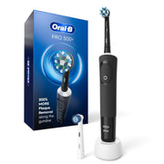 Oral-B Pro 500 + Electric Toothbrush with (2) Brush Head, Rechargeable, Black - High-quality