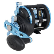 PENN Warfare II Level Wind Baitcasting Reel, 15 Size, Slate Blue/Black, Right Hand, Graphite Frame, Aluminum Spool, HT-100 Drag System