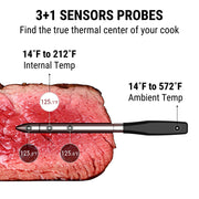 ThermoPro TP971W TempSpike Plus Wireless Meat Thermometer with Ultra Thin Probe, Black