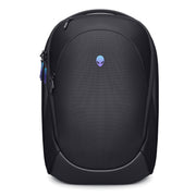 Dell Alienware 18 Backpack, 28L Capacity, Breathable 3D Mesh Sleeves, Impact-Resistant Molded Shell, RFID Safe Pocket, Iridescent Reflective Logo, Black, AW7825P