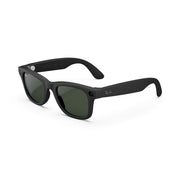 Ray-Ban Meta Wayfarer Glasses with Meta AI, Built-in HD Camera, Open Ear Audio, Matte Black Frames, Transition Lenses Clear to Graphite Green, Regular Fit