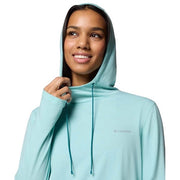 Columbia Women's Sun Trek Hoodie II, Omni-Shade UPF 50 Sun Protection, Omni-Wick Moisture-Wicking, Spray, Small, 211975